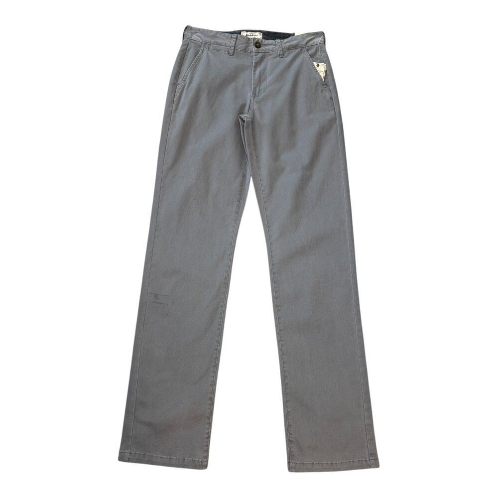 NEW Flag & Anthem Men's Gray Portland‎ Relaxed Fit Chino Pants Size 28x34 Casual